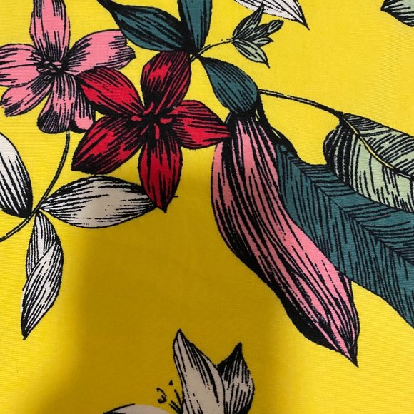 NWOT Guess Floral/Yellow Bodycon Mini Dress - Picture 4 of 6